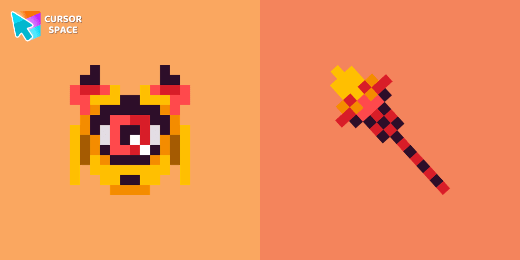 Monster Pixel cursor cursor pack
